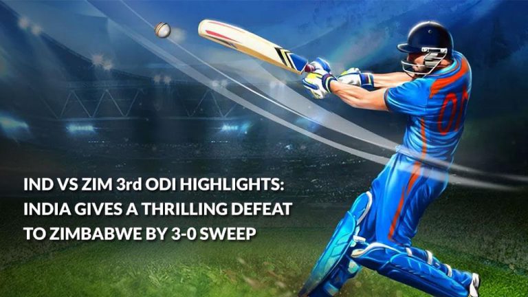 IND VS ZIM 3rd ODI HIGHLIGHTS: INDIA GIVES A THRILLING DEFEAT TO ZIMBABWE BY 3-0 SWEEP