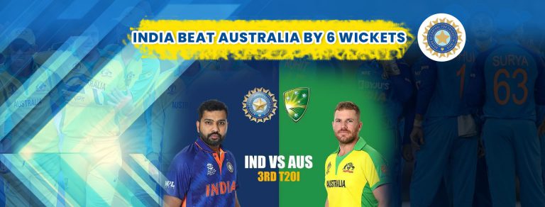 India vs. Australia 3rd T20I: India Bagged the T20I Series With a Convincing 6 Wickets Win
