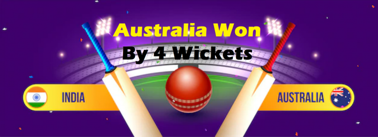 AUSTRALIA HUNT DOWN INDIA BY 4 WICKETS IN 1ST T20 ODI SERIES