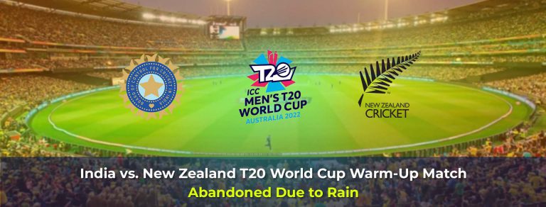 India vs. New Zealand T20 World Cup Warm-Up Match Abandoned Due to Rain