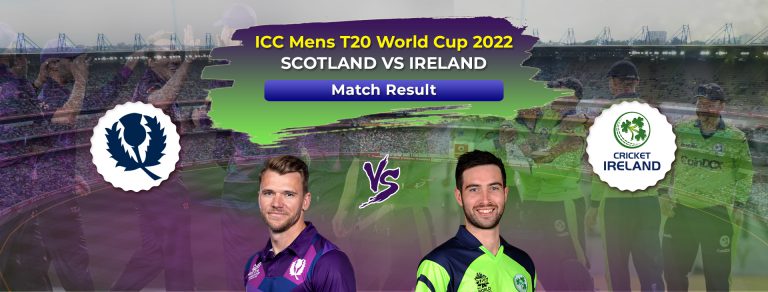 Ireland Hunted Down Scotland by 6 Wickets in WT20 Cup Qualifiers