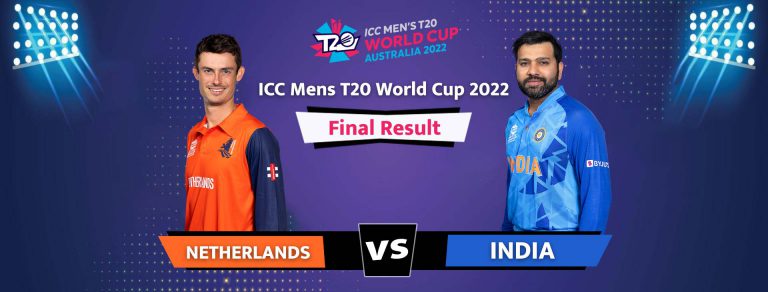 India Bamboozled Netherlands to Register a Big Win of 56 Runs in WT20 Cup 20