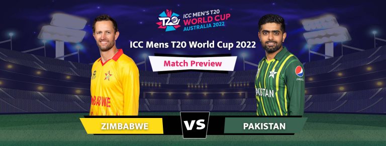 ICC Men’s T20 World Cup 2022 – Pakistan vs Zimbabwe, 24th Match, Super 12 Group 2 Preview