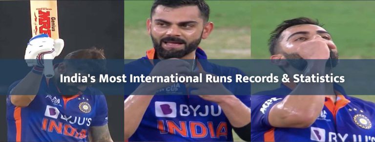 India’s Most International Runs Records & Statistics