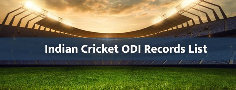 Indian Cricket ODI Records List