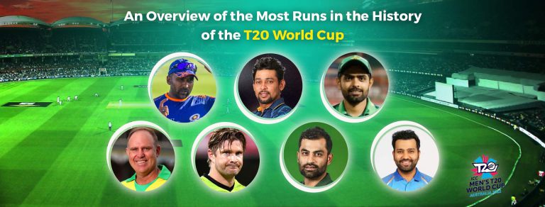 An overview of the most runs in the history of the T20 World Cup