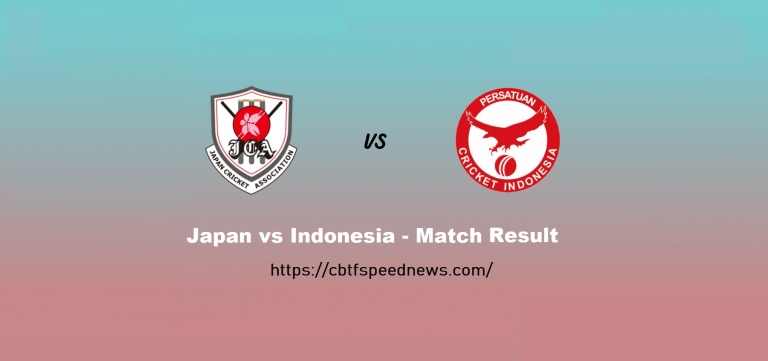 Japan vs Indonesia – Japan Beat Indonesia by 4 wickets