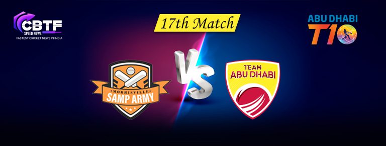 Abu Dhabi Triumphed Over Morrisville Samp Army By 18 Runs in T10 League 2022