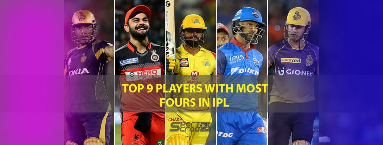 Top 9 Players with Most Fours In IPL | CBTF News