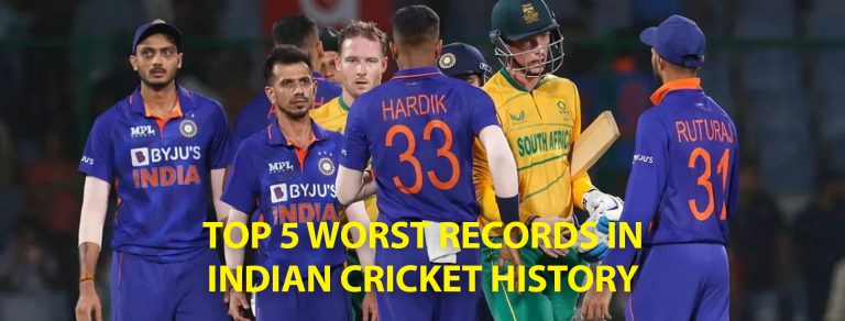 Top 5 Worst Records in Indian Cricket History | CBTF News