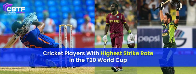 Cricket Players With Highest Strike Rate In the T20 World Cup.