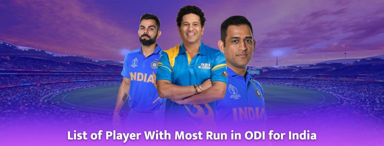 List of Player With Most Run in ODI for India | CBTF
