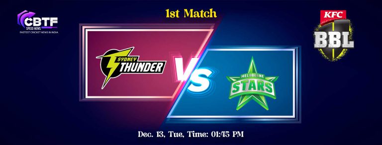 Sydney Thunder Started the League With a Win Against Melbourne Stars