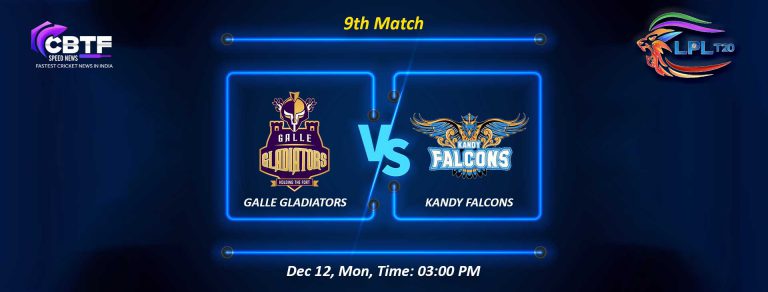 Galle Gladiators Restrained Kandy Falcons At 141 to Win the Game by 12 Runs