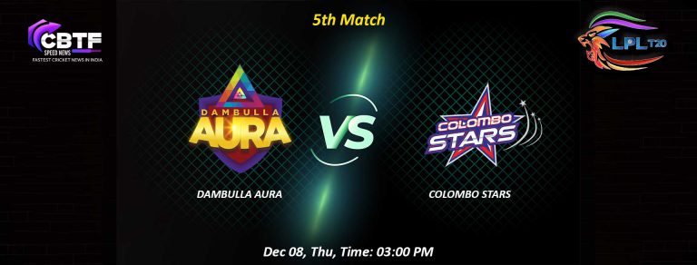 Colombo Stars Disposed Off Dambulla Aura With 9-Runs Win 