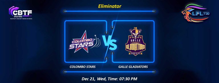 Colombo Stars Eliminates Galle Gladiators by Securing 7-Wickets Victory