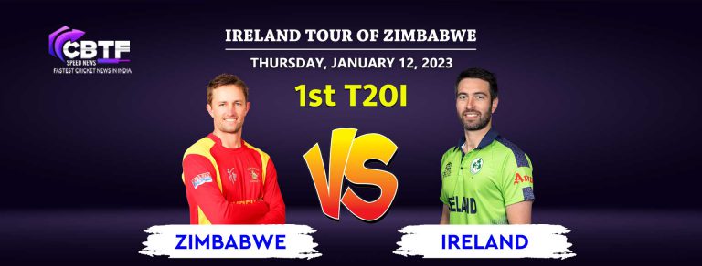 Zimbabwe Took the Lead Against Ireland by 5 Wickets