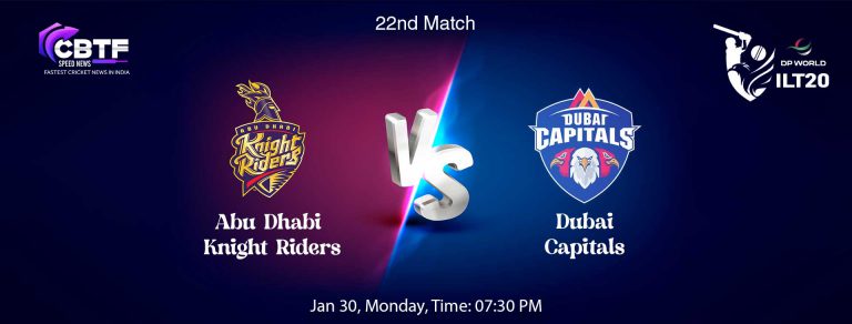 Dubai Capitals Knocked Out Abu Dhabi Knight Riders by 7 Wickets