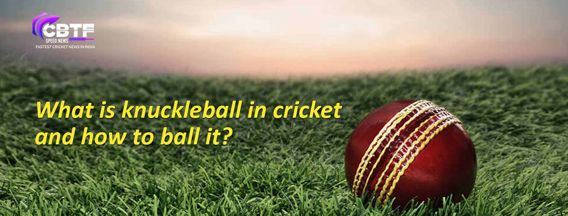 What is knuckleball in cricket and how to ball it? CBTF News