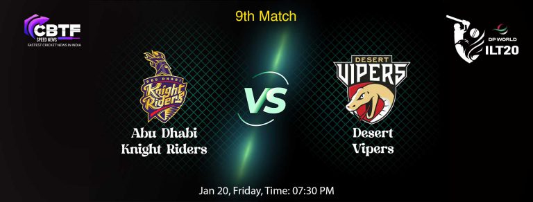 International League T20: Desert Vipers Prevails Against Abu Dhabi Knight Riders With 111-Runs Victory