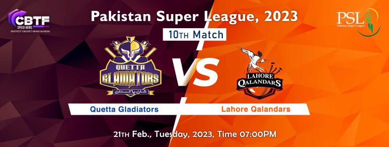 Pakistan Super League, 2023: Lahore Qalandars Outshined Quetta Gladiators by 63 Runs