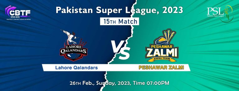 Pakistan Super League, 2023: Lahore Qalandars Triumphed Over Peshawar Zalmi by 40 Runs