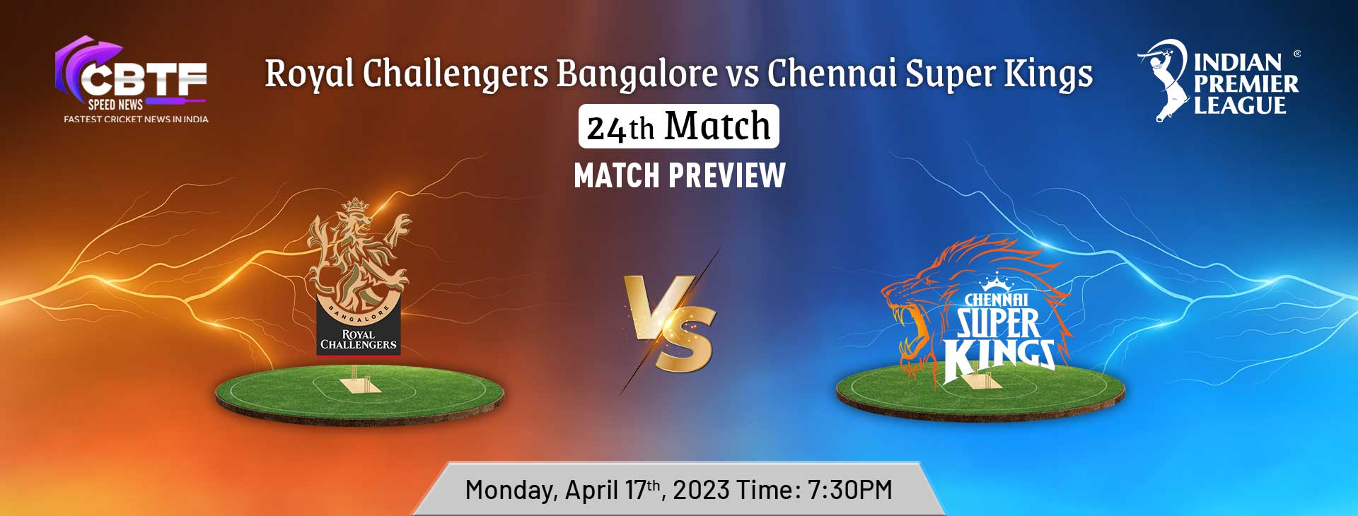 Indian Premier League 2023: Royal Challengers Bangalore vs Chennai ...