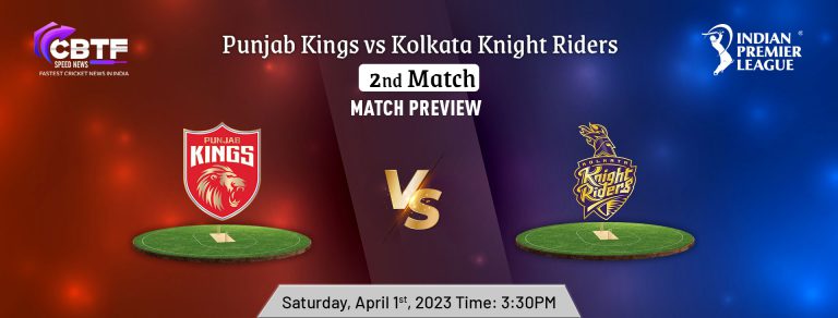 IPL 2023 Match 2: Punjab Kings vs Kolkata Knight Riders Preview