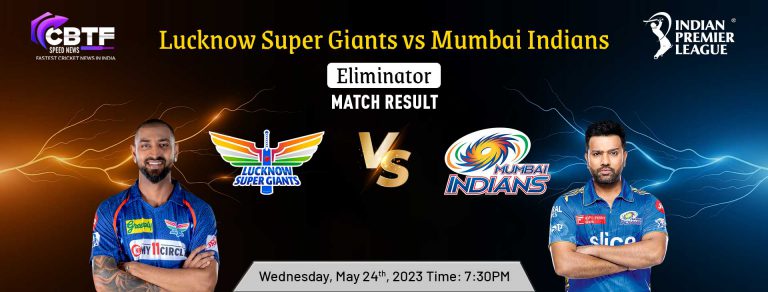MI Won the Eliminator by 81 Runs and Will Face GT in the Qualifier 2