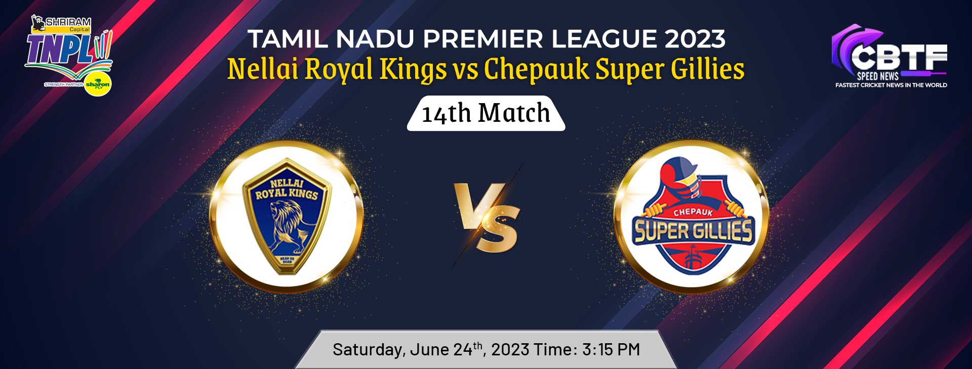 Tamil Nadu Premier League 2023 NRK Thrashed CSG by 8 Wickets