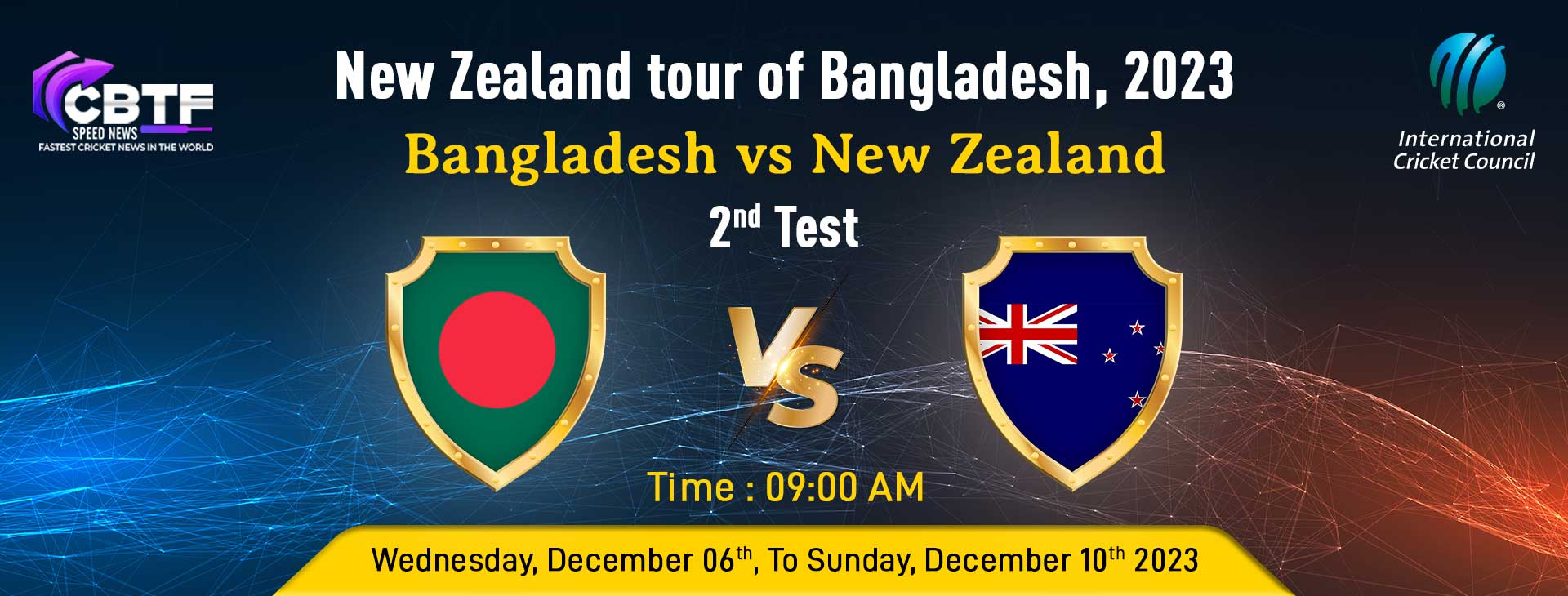 New Zealand Tour of Bangladesh Bangladesh vs New Zealand, 2nd Test