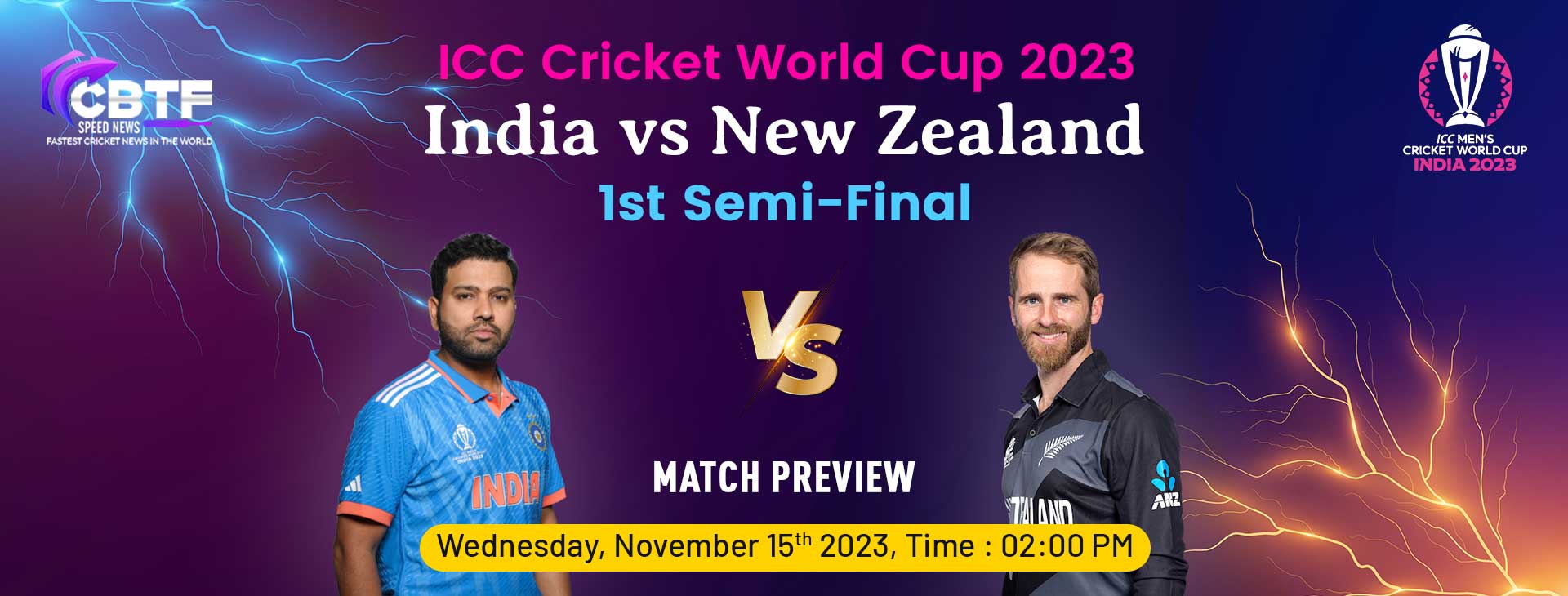 Icc Cricket World Cup 2023 India Vs New Zealand 1st Semi Final Preview 4451