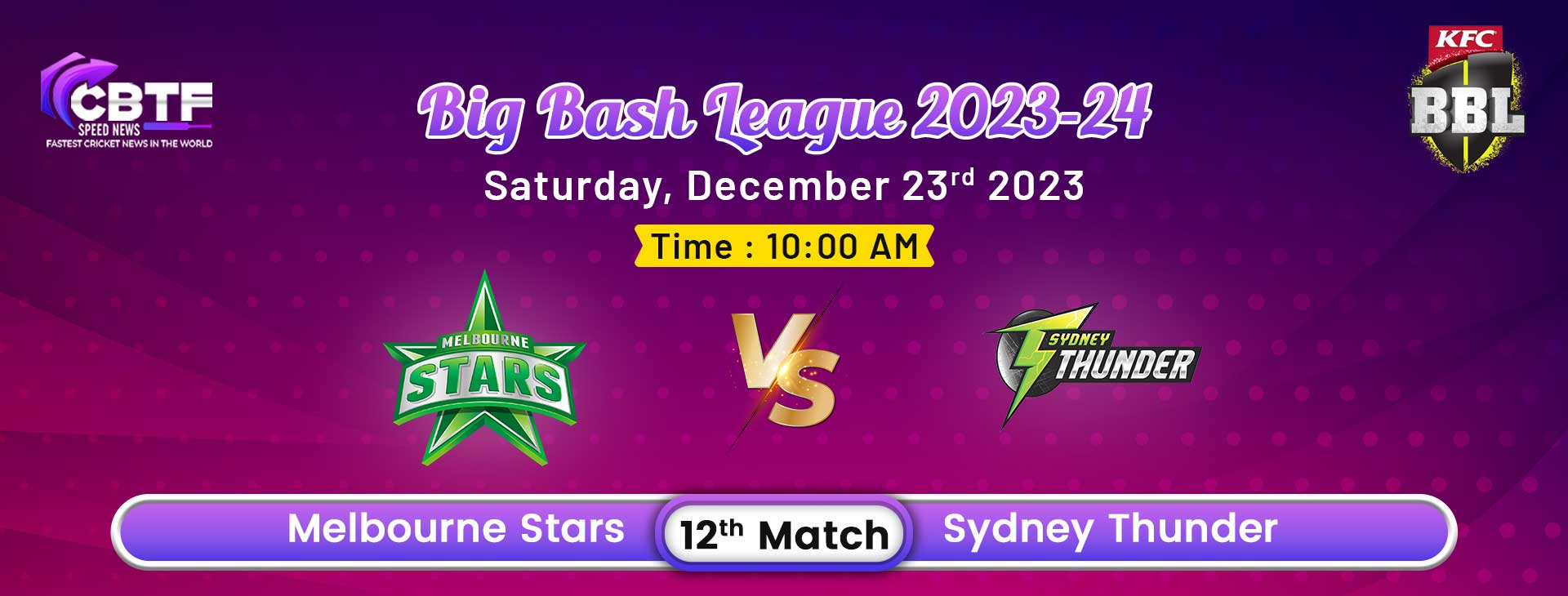 Big Bash League 2023, Match 12 Sydney Thunder Outplayed Melbourne