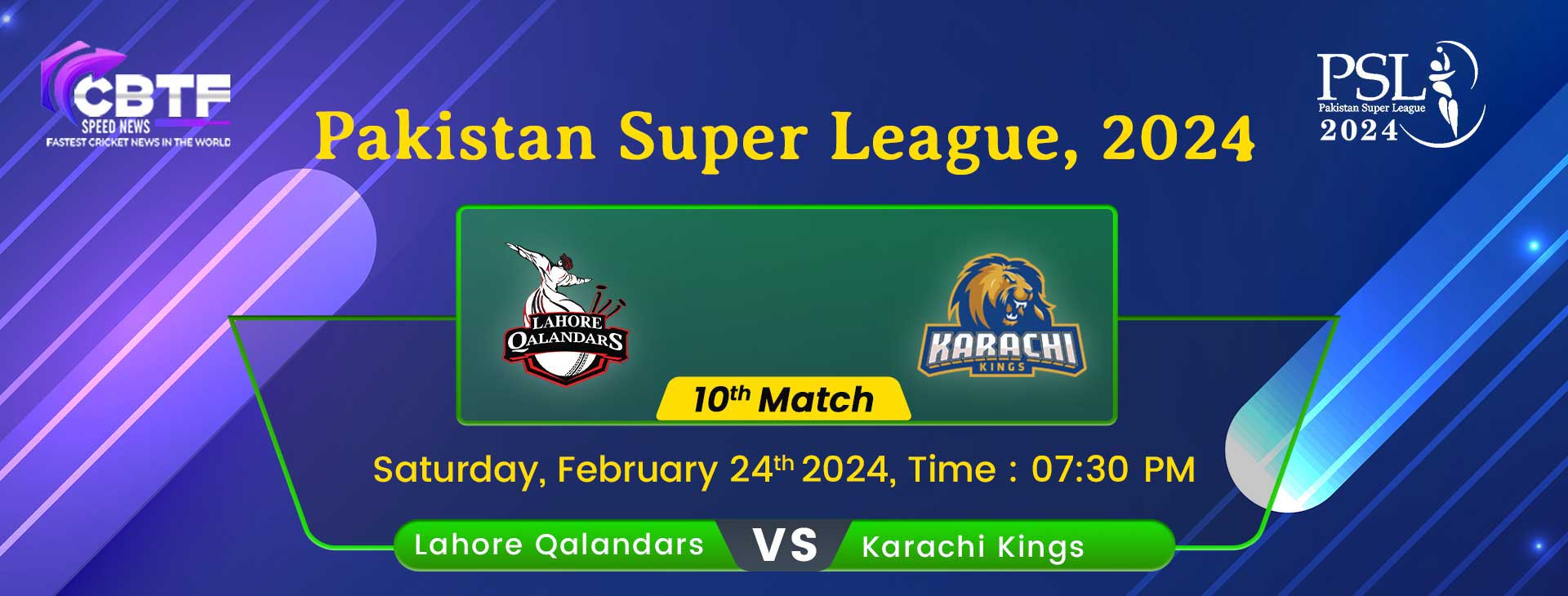 Pakistan Super League, 2024, Lahore Qalandars vs Karachi Kings, 10th