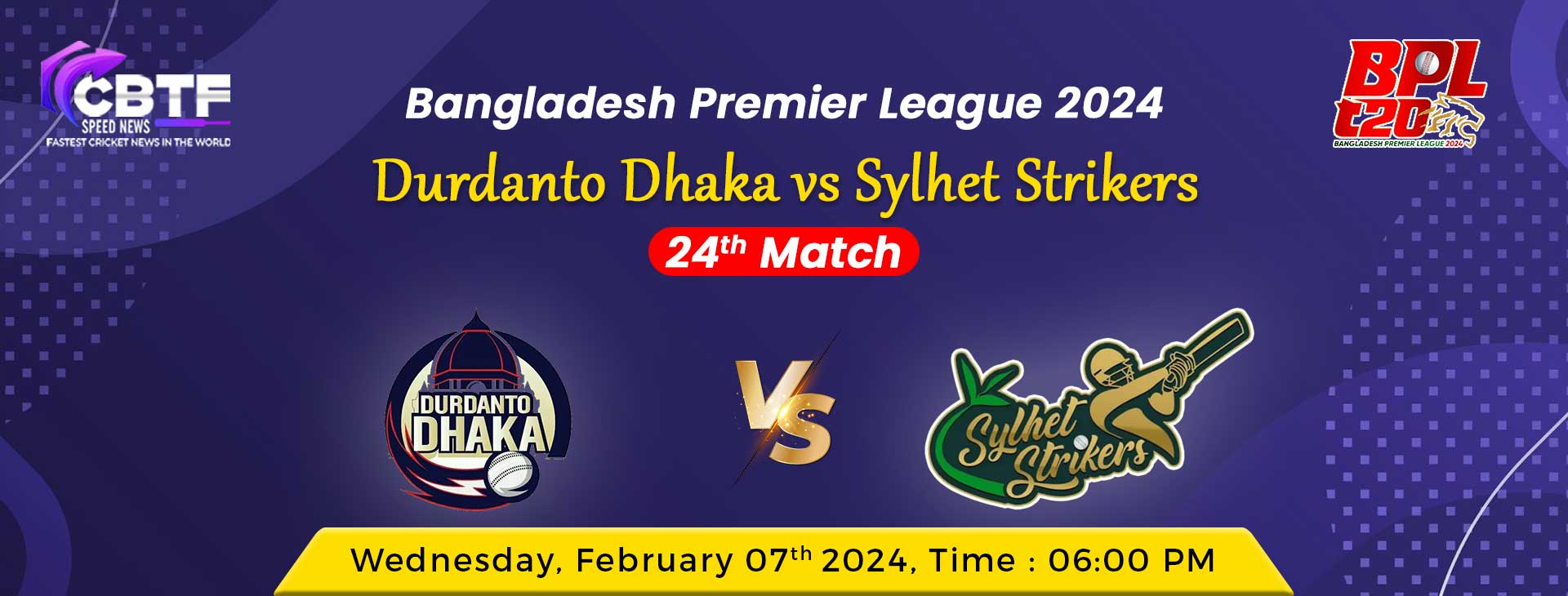 Bangladesh Premier League 2024, Durdanto Dhaka vs Sylhet Strikers, 24th ...