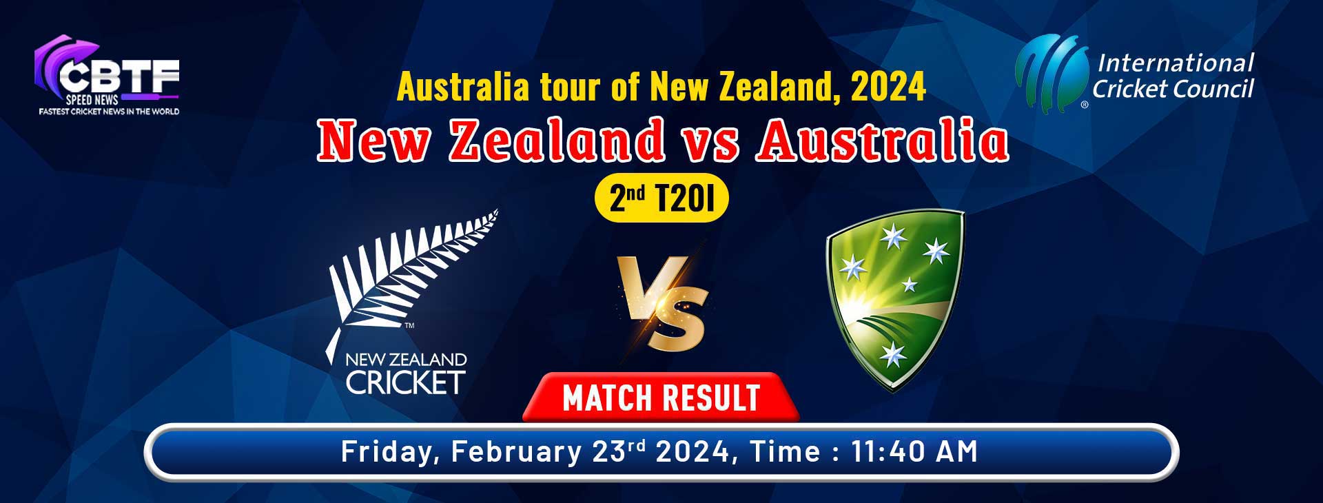 Australia tour of New Zealand, 2024, New Zealand vs Australia, 2nd T20I