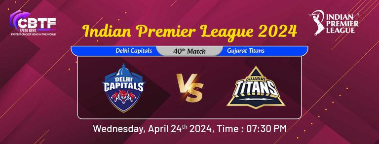 Indian Premier League 2024, Delhi Capitals vs Gujarat Titans, 40th Match, DC Won By 4 Runs
