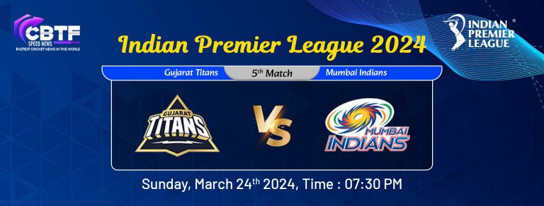 Indian Premier League 2024, Gujarat Titans vs Mumbai Indians, 5th Match, GT Won By 6 Runs